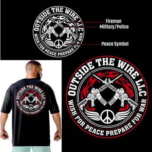 Veteran logo with the title 'Logo | Audience : Military,Fireman'