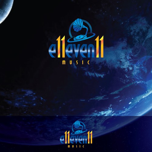 Saxophone logo with the title 'Spacefeel and Abstract Logo'