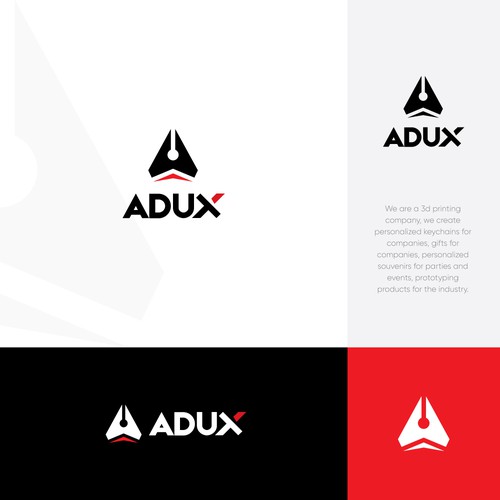 Attractive logo with the title 'Logo Design for a 3D printing Company'