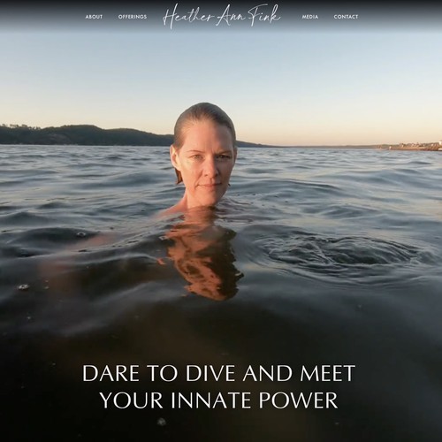 Website with the title 'Heather Ann Fink'