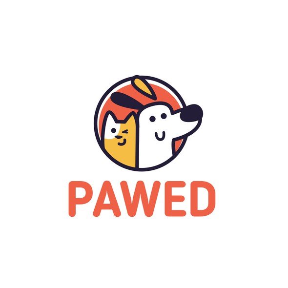 Cute design with the title 'pawed'