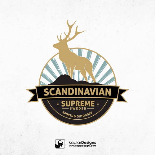 Wildlife logo with the title 'Scandinavian Outdoors logo'
