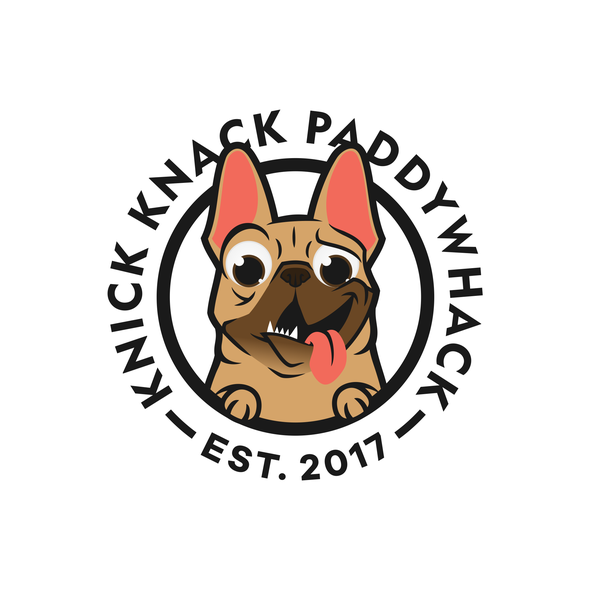 Silly logo with the title 'Whacky Bulldog Logo '