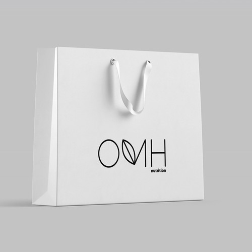 Natural product logo with the title 'Minimalist logo for nutrition brand'