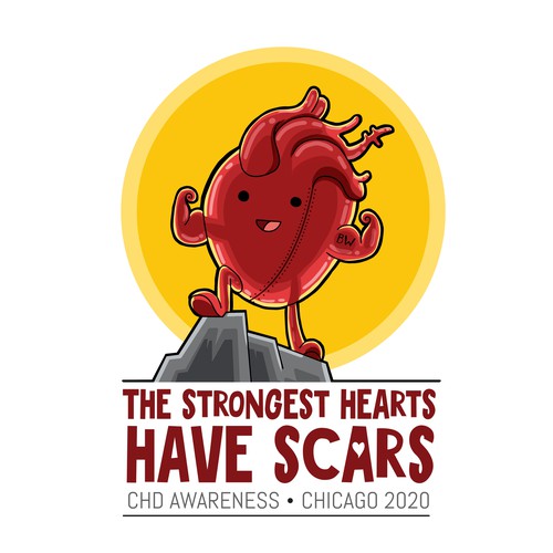 Cute t-shirt with the title 'CHD Awareness t-shirt'