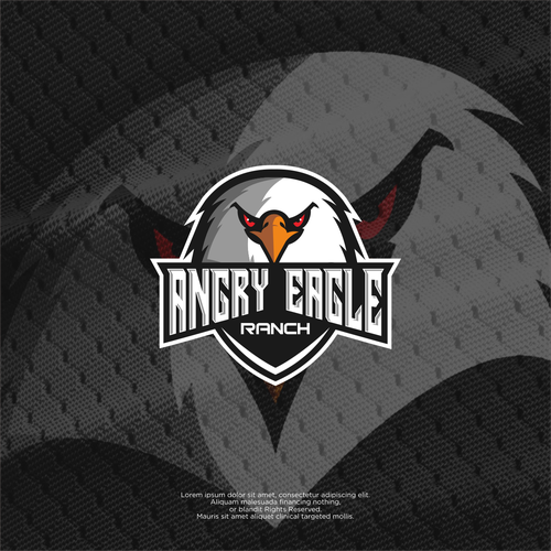 Angry design with the title 'Angry Eagle Ranch'