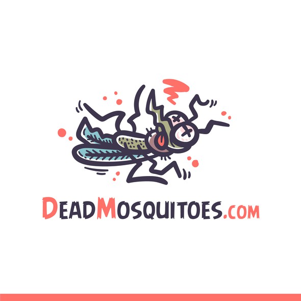 Bug logo with the title 'Dead Mosquito'