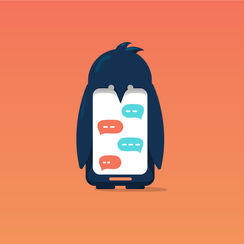 Mail design with the title 'text'