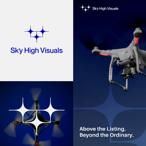 Drone design with the title 'Logo concept (for sale)'