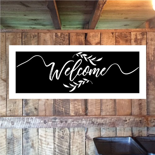 Welcome design with the title 'Welcome Sign'