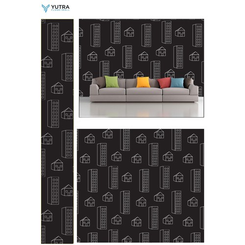 Wallpaper design with the title 'Wall covering'