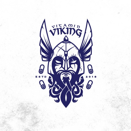 Muscle design with the title 'Hardcore Viking Warrior'