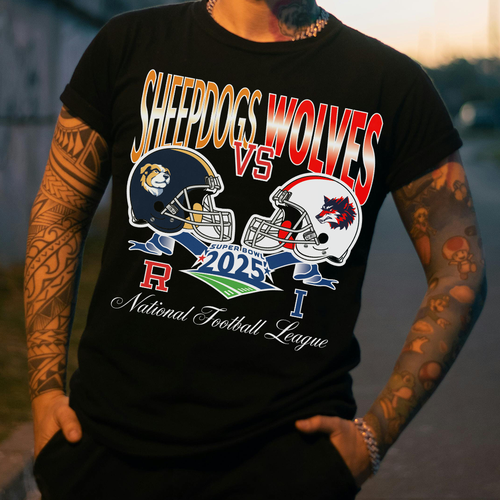 Helmet t-shirt with the title 'NFL Inspired Shirt Design'