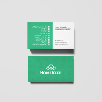 Minimal and Informative Business Card Design