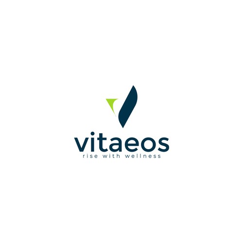 Wellness brand with the title 'Vitaeos wellness logo design'
