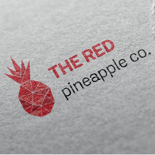 Fruit brand with the title 'Red pineapple logo'