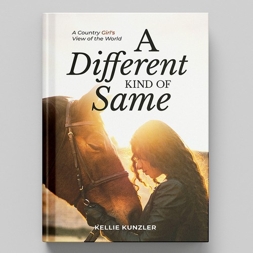 Horse book cover with the title '"A Different Kind of Same"'