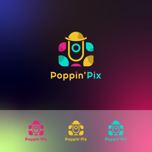 Photo booth design with the title 'Fun and modern logo for new photo booth'