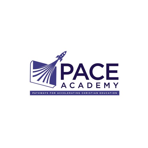 Rocket ship logo with the title 'Rocket and Book'