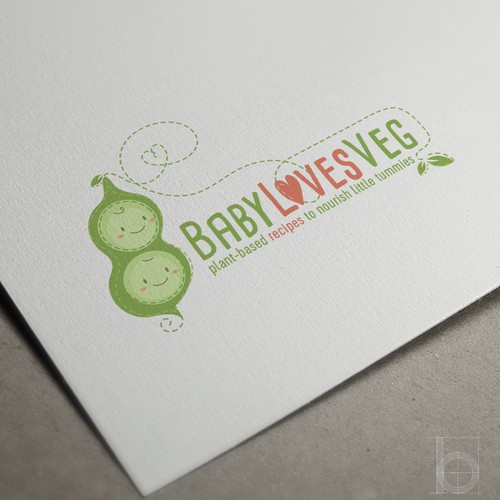 Baby design with the title 'Logo concept for Baby Food Blog'