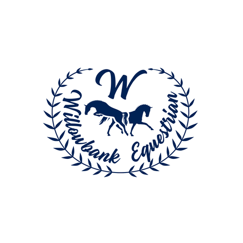 Horse riding logo with the title 'Willowbank Equestrian '