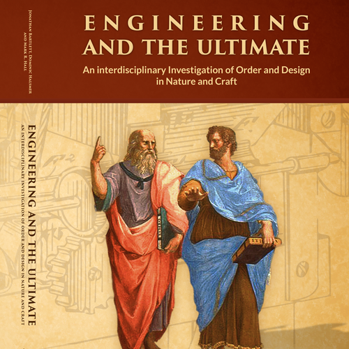 History book cover with the title 'Create a Cover for an Engineering and Philosophy Book'