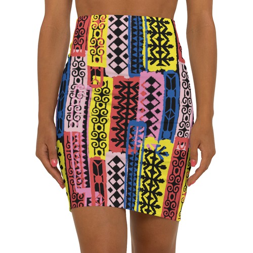 Handmade artwork with the title 'Tribal inspired pattern design'