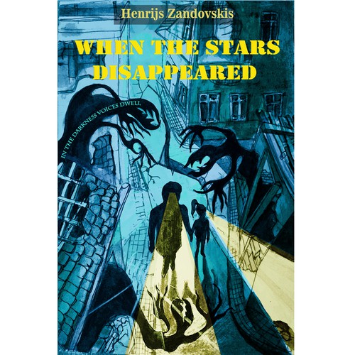 Ghost book cover with the title 'book cover illustration'