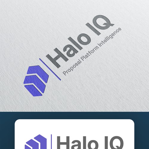 Illustrated logo with the title 'Halo IQ'