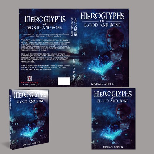 Witch book cover with the title 'book cover design 3'