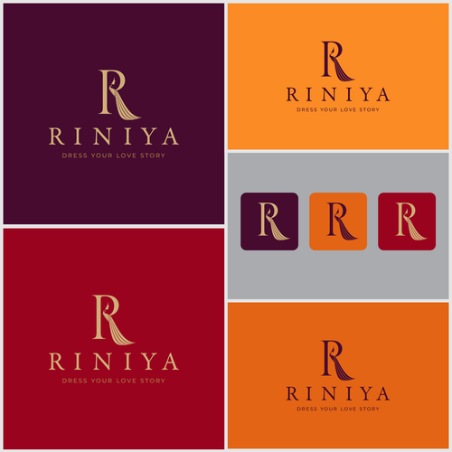 Dress design with the title 'Logo design for INdian dress sho['