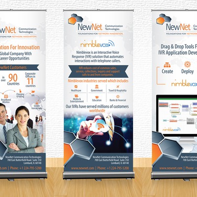 Create Trade Show Banner For Global Telecom Provider