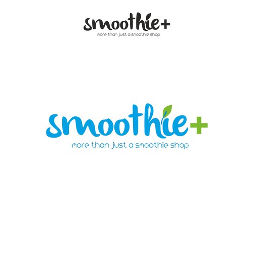Smoothie logo with the title 'Less is more logo'