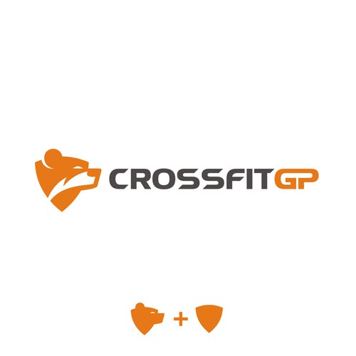 CrossFit logo with the title 'CrossfitGP - Logo Design'