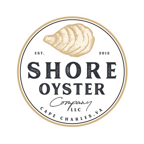 Literal logo with the title 'Shore Oyster Company llc'
