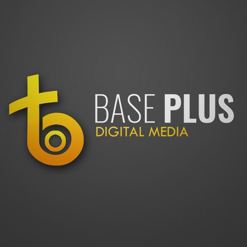 Digital art logo with the title 'Base Plus Logo'