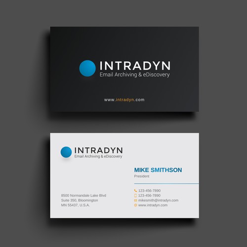 Simplified design with the title 'Minimal busienss card'