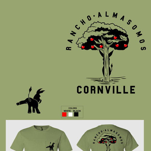 Agriculture t-shirt with the title 'RANCHO ALMASOMOS TSHIRT DESIGN '