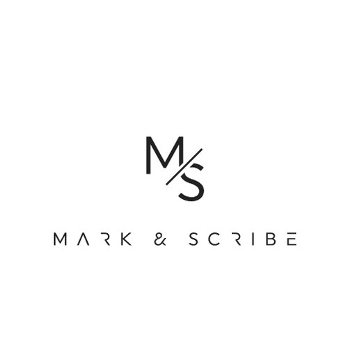 Fashion design with the title 'Typographic logo for Mark & Scribe'