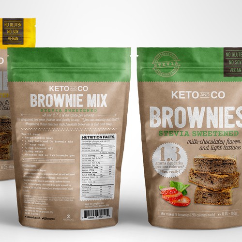 White packaging with the title 'Packaging & Label'