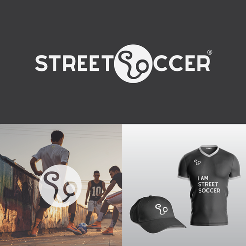 Universal design with the title 'Unique Logo Concept for Street Soccer'