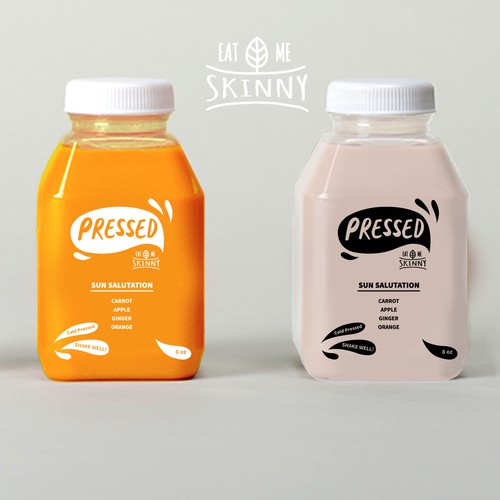 Juice label with the title 'Pressed Juice'