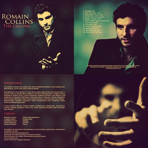 CD cover design with the title 'Need artwork for a jazz/ electronica record released on US label.'