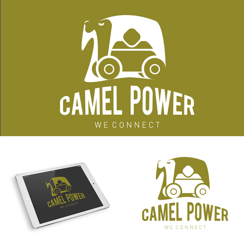 Camel logo with the title 'Logo for online app in transport business'
