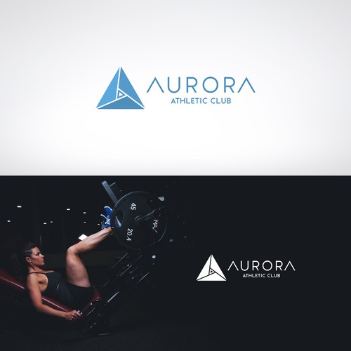 Triangle brand with the title 'Logo for sport club'