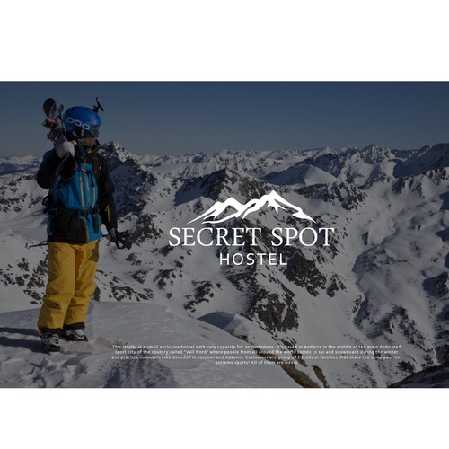 Hostel design with the title 'hostel spot'