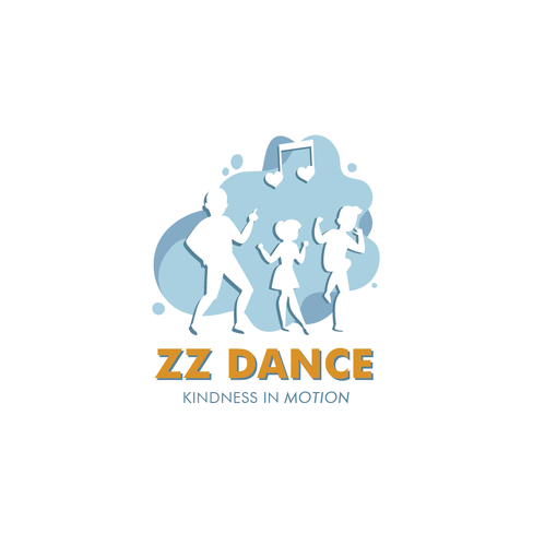 Dance school logo with the title 'Dance school'