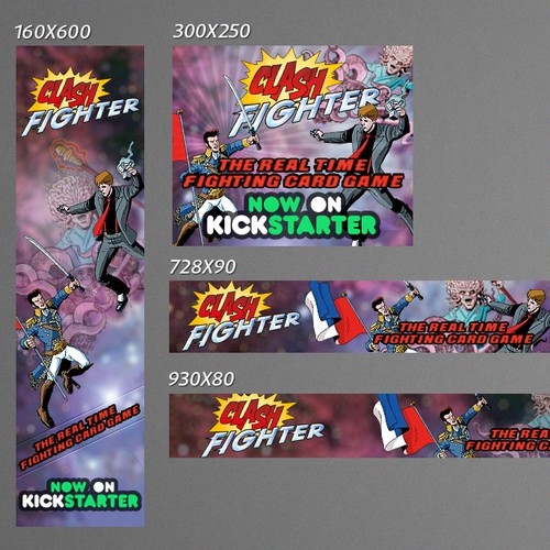 Set design with the title 'A Kickstarter Campaign'