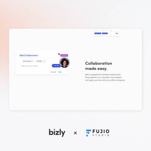 Tool design with the title 'collaboration made easy illustration'