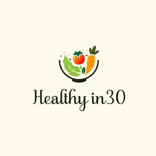 Neutral logo with the title 'healthy in 30'